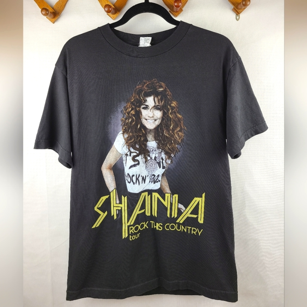 Alstyle Shania Twain TShirt Medium Black Tour Concert